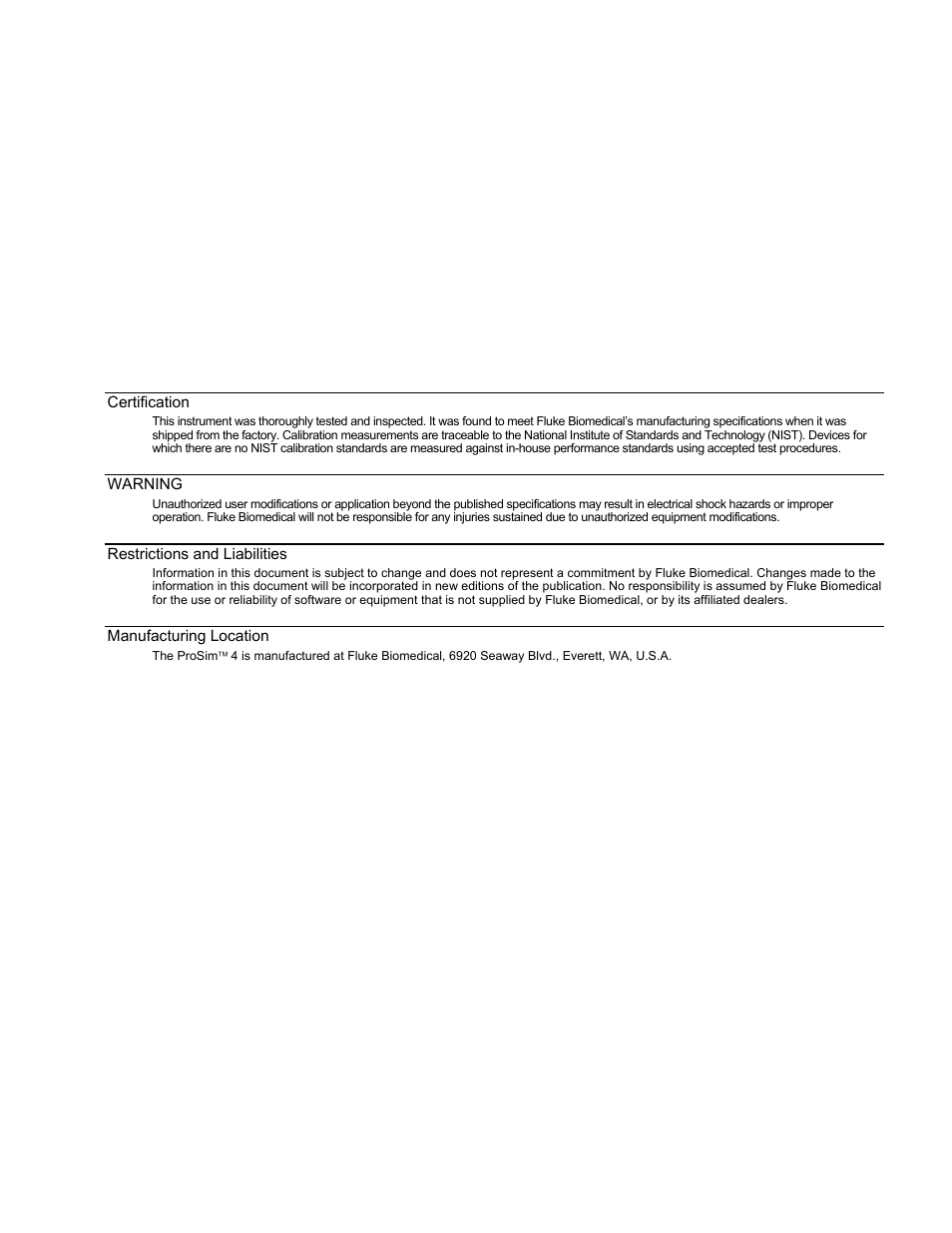 Fluke Biomedical ProSim 4 Getting Started User Manual | Page 5 / 32