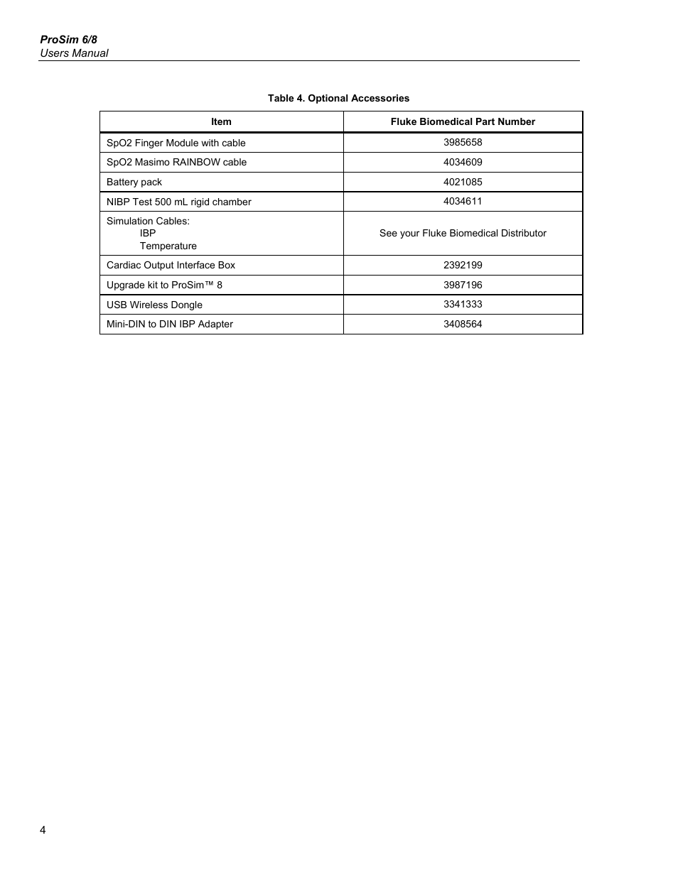 Fluke Biomedical ProSim 6 User Manual | Page 16 / 102
