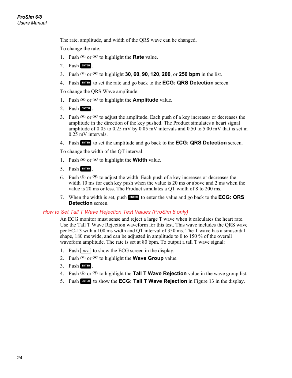 Fluke Biomedical ProSim 6 User Manual | Page 36 / 102