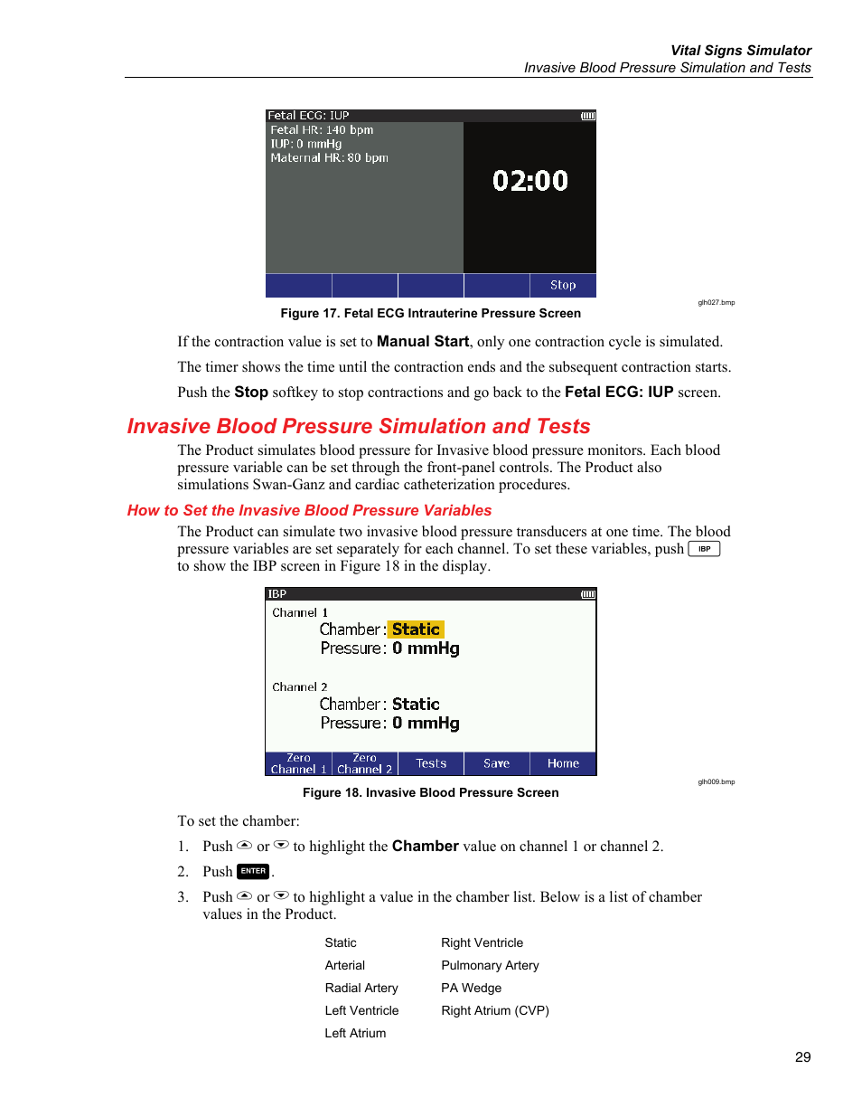 Invasive blood pressure simulation and tests, How to set the invasive blood pressure variables | Fluke Biomedical ProSim 6 User Manual | Page 41 / 102
