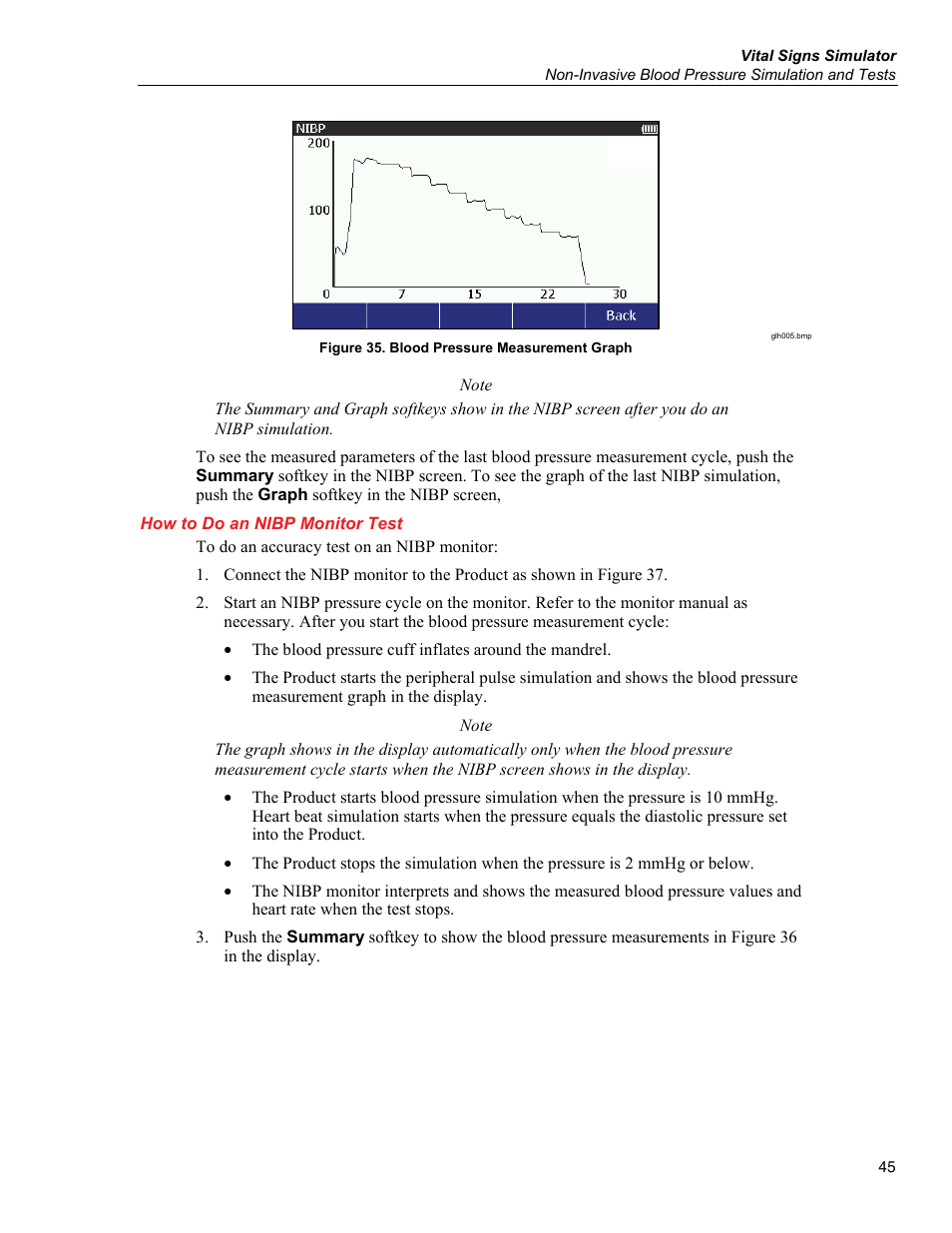 How to do an nibp monitor test | Fluke Biomedical ProSim 6 User Manual | Page 57 / 102