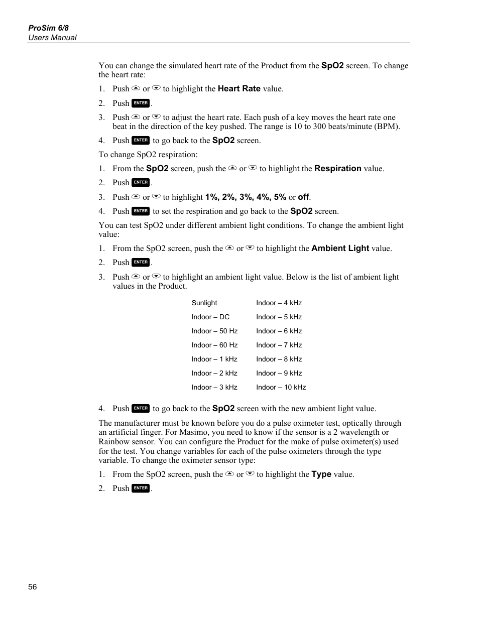 Fluke Biomedical ProSim 6 User Manual | Page 68 / 102