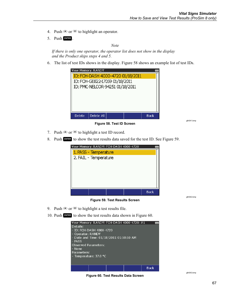 Fluke Biomedical ProSim 6 User Manual | Page 79 / 102