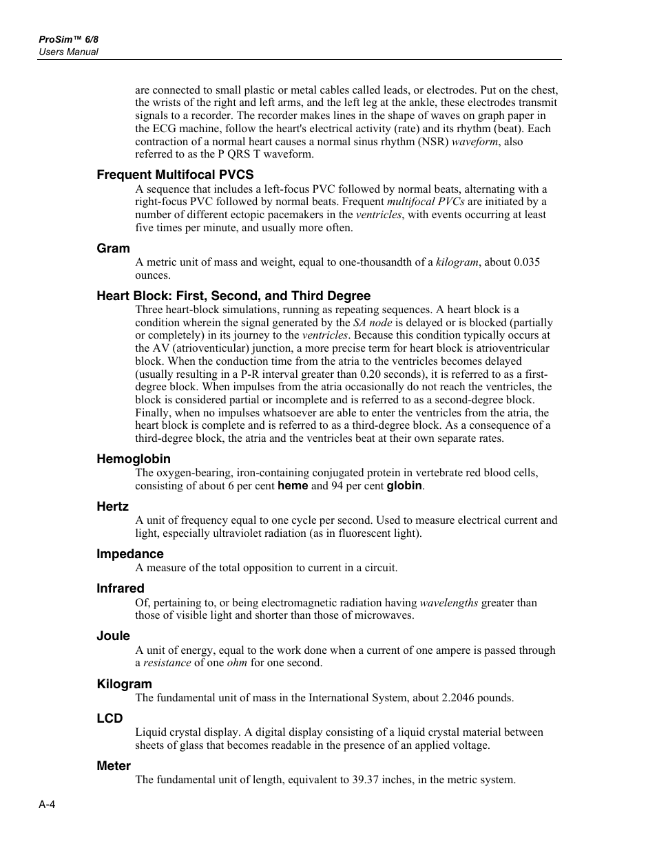 Fluke Biomedical ProSim 6 User Manual | Page 98 / 102