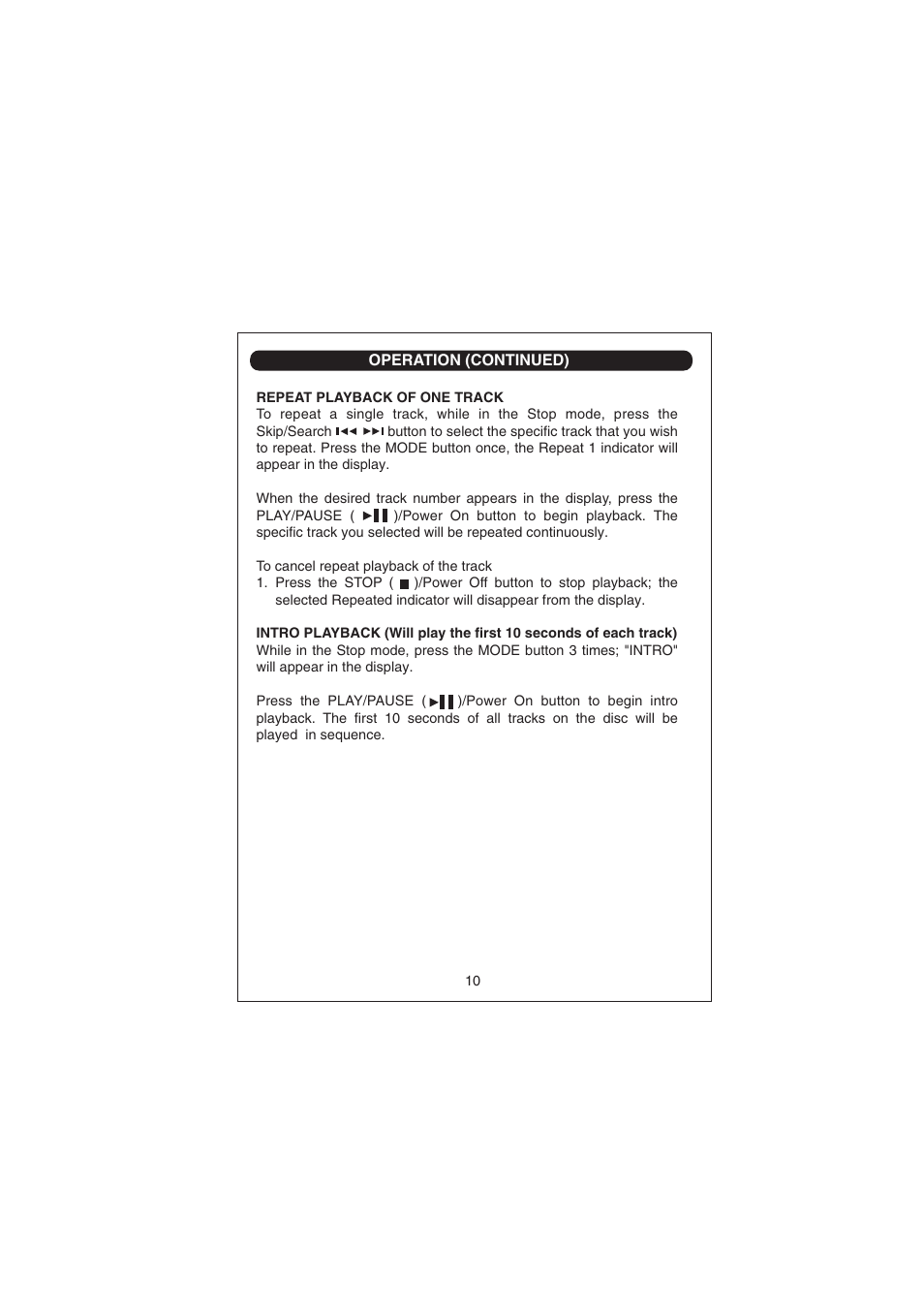 Curtis CD266 User Manual | Page 11 / 17