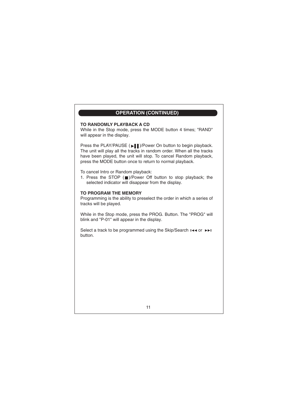 Curtis CD266 User Manual | Page 12 / 17