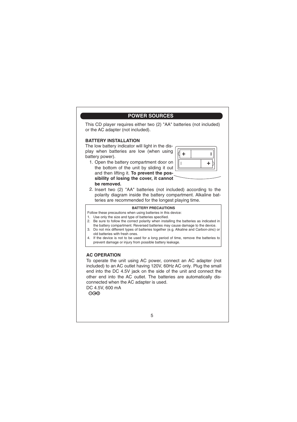 Curtis CD266 User Manual | Page 6 / 17