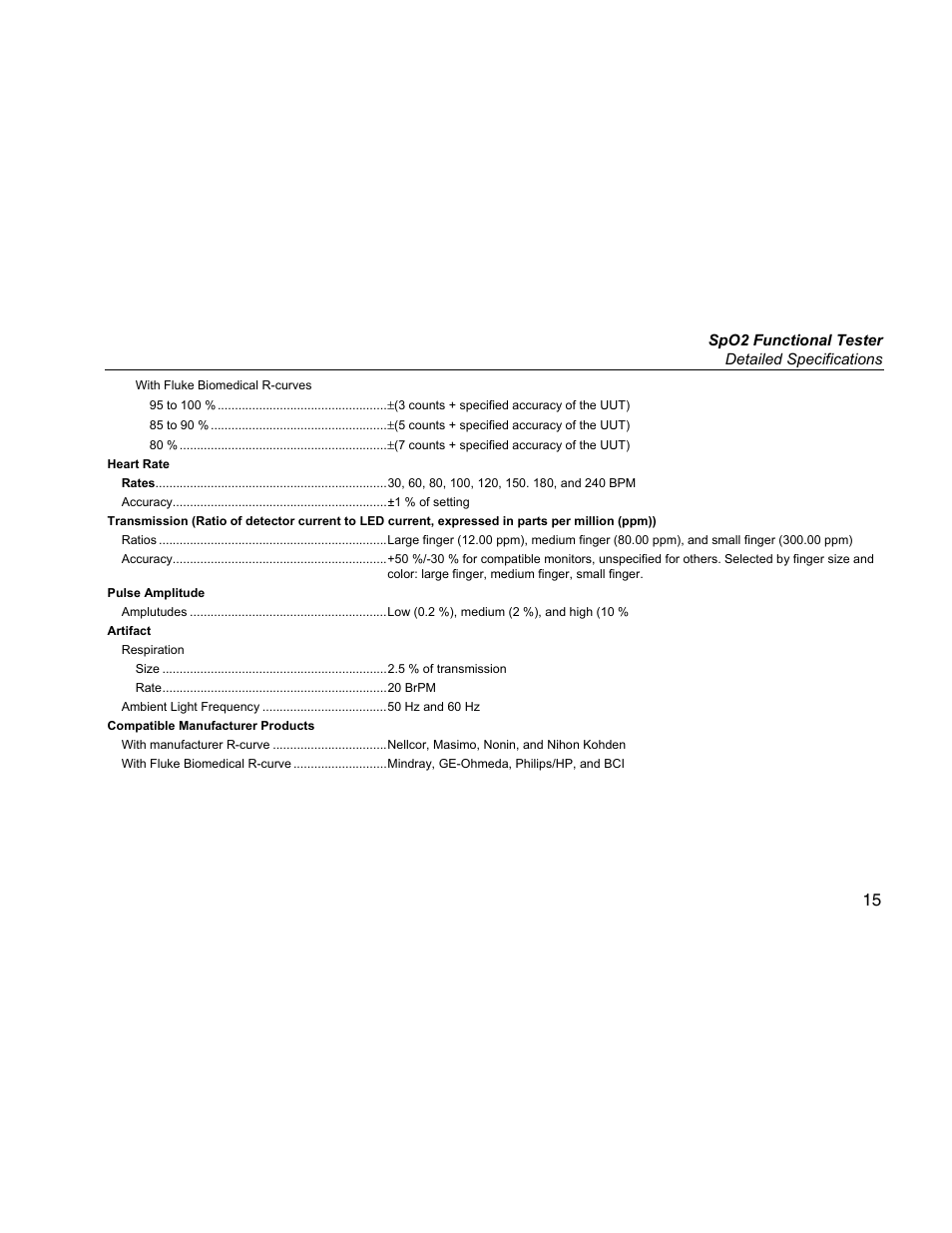 Fluke Biomedical SPOT Light User Manual | Page 27 / 28