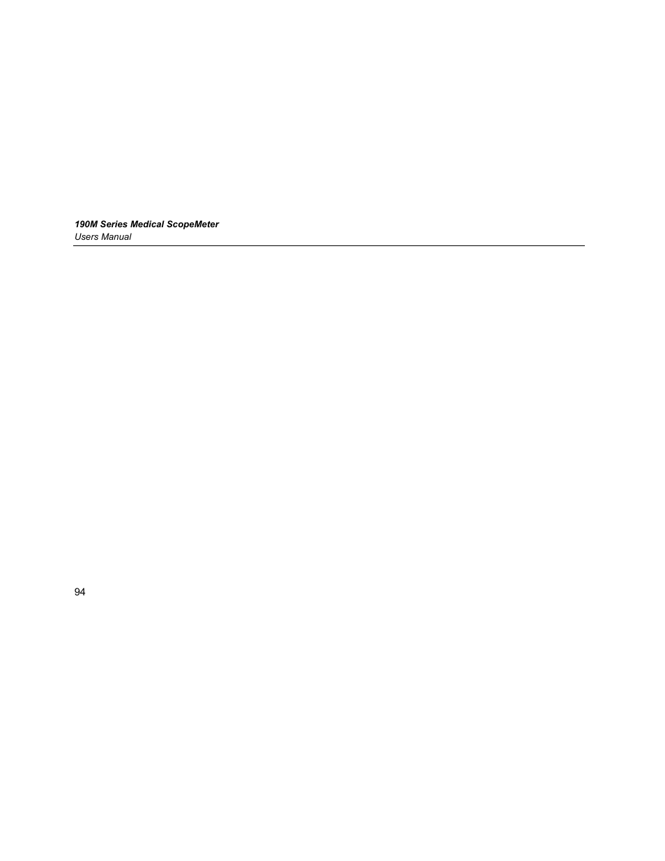 Fluke Biomedical 190M User Manual | Page 104 / 160