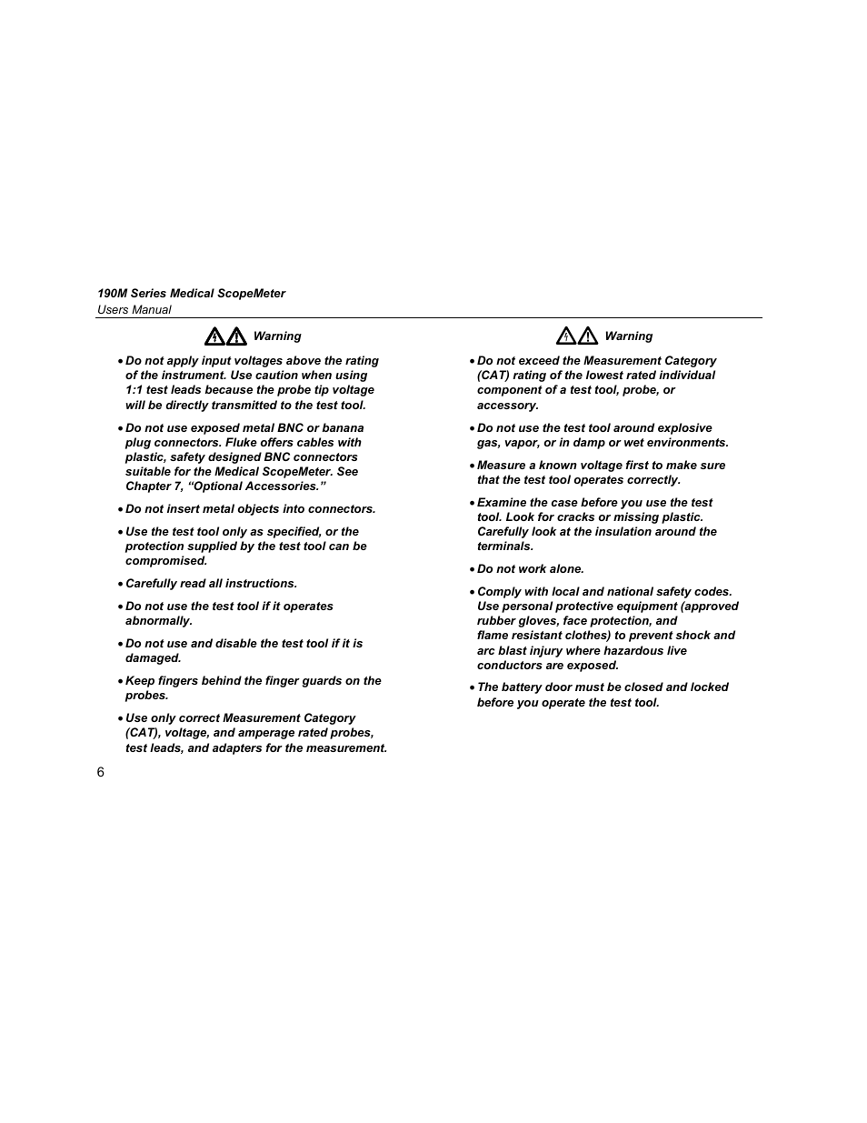 Fluke Biomedical 190M User Manual | Page 16 / 160