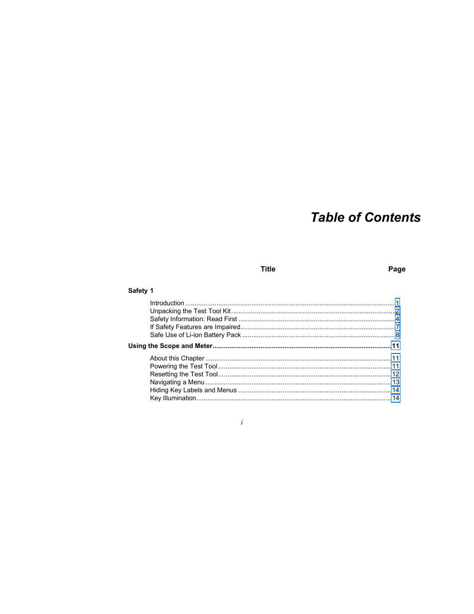 Fluke Biomedical 190M User Manual | Page 5 / 160