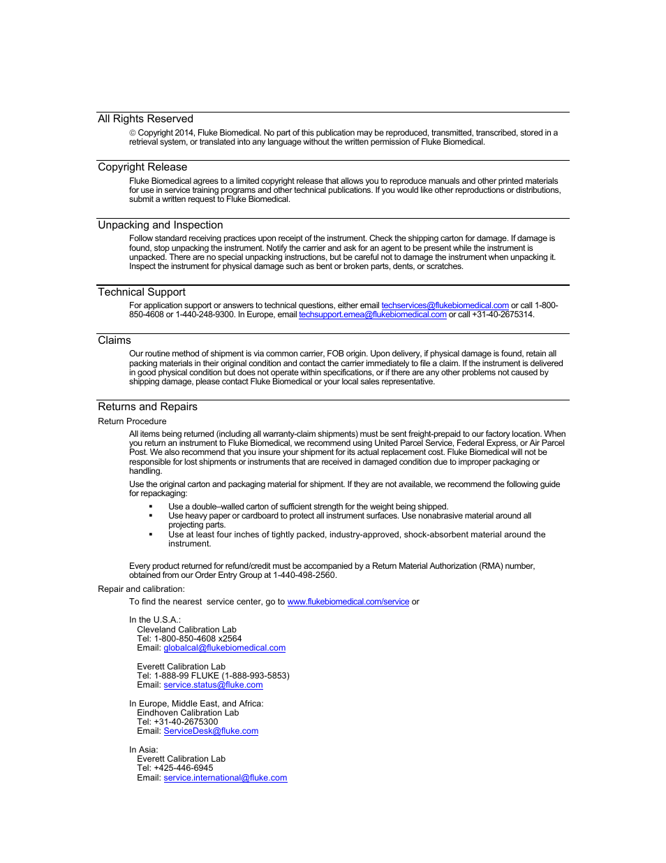 Notices | Fluke Biomedical 05-450 User Manual | Page 3 / 32