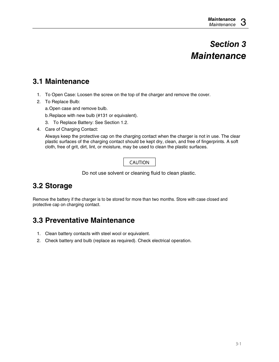 Maintenance, 1 maintenance, 2 storage | 3 preventative maintenance | Fluke Biomedical 06-912 User Manual | Page 9 / 12