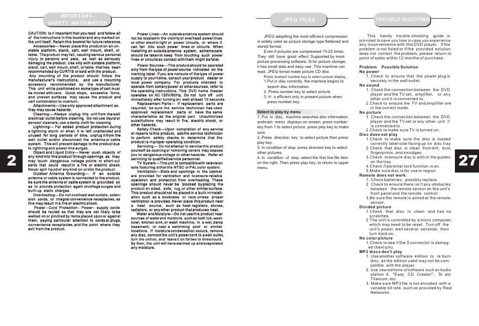 Т³гж 3 | Curtis DVD5036 User Manual | Page 3 / 15