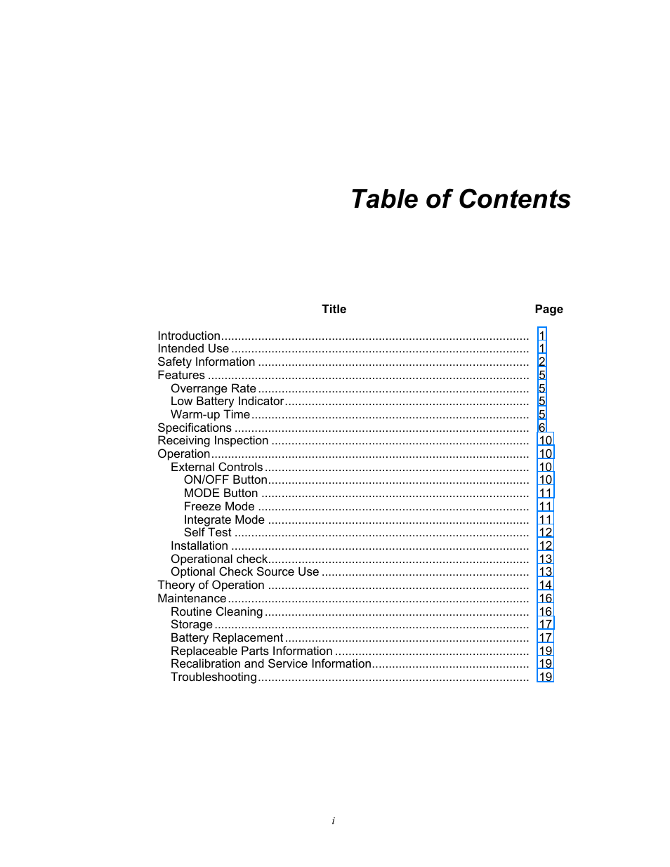 Fluke Biomedical 451P User Manual | Page 5 / 30