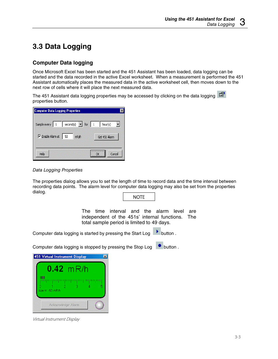 3 data logging | Fluke Biomedical 451EXL User Manual | Page 11 / 18