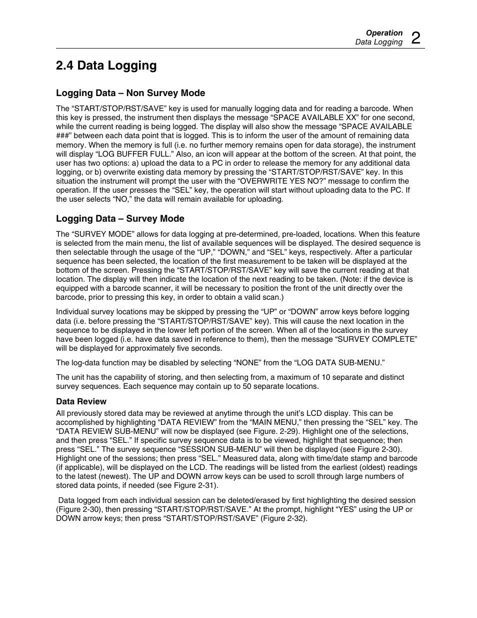 4 data logging | Fluke Biomedical ASM-990 Series User Manual | Page 21 / 36