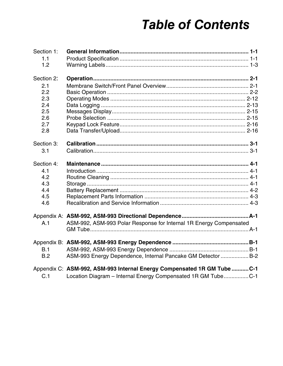 Fluke Biomedical ASM-990 Series User Manual | Page 3 / 36