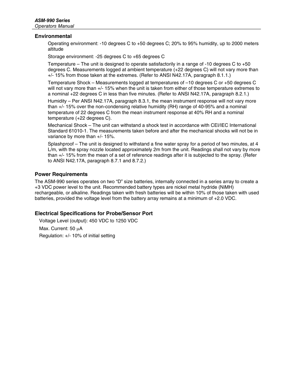 Fluke Biomedical ASM-990 Series User Manual | Page 6 / 36