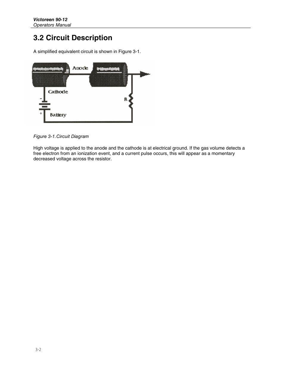2 circuit description | Fluke Biomedical 90-12 User Manual | Page 12 / 16