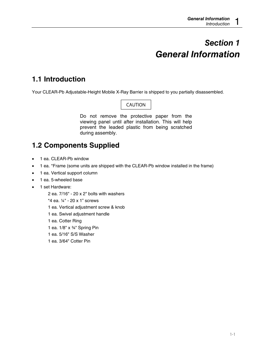 General information, 1 introduction, 2 components supplied | Fluke Biomedical 56-614 User Manual | Page 5 / 8