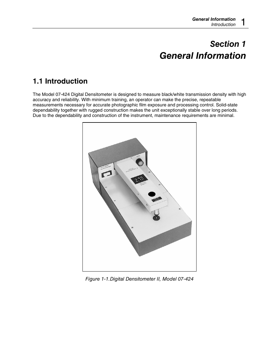 General information, 1 introduction | Fluke Biomedical 07-424 User Manual | Page 5 / 14