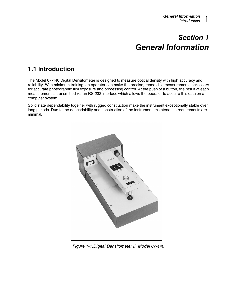 General information, 1 introduction | Fluke Biomedical 07-440 User Manual | Page 5 / 20