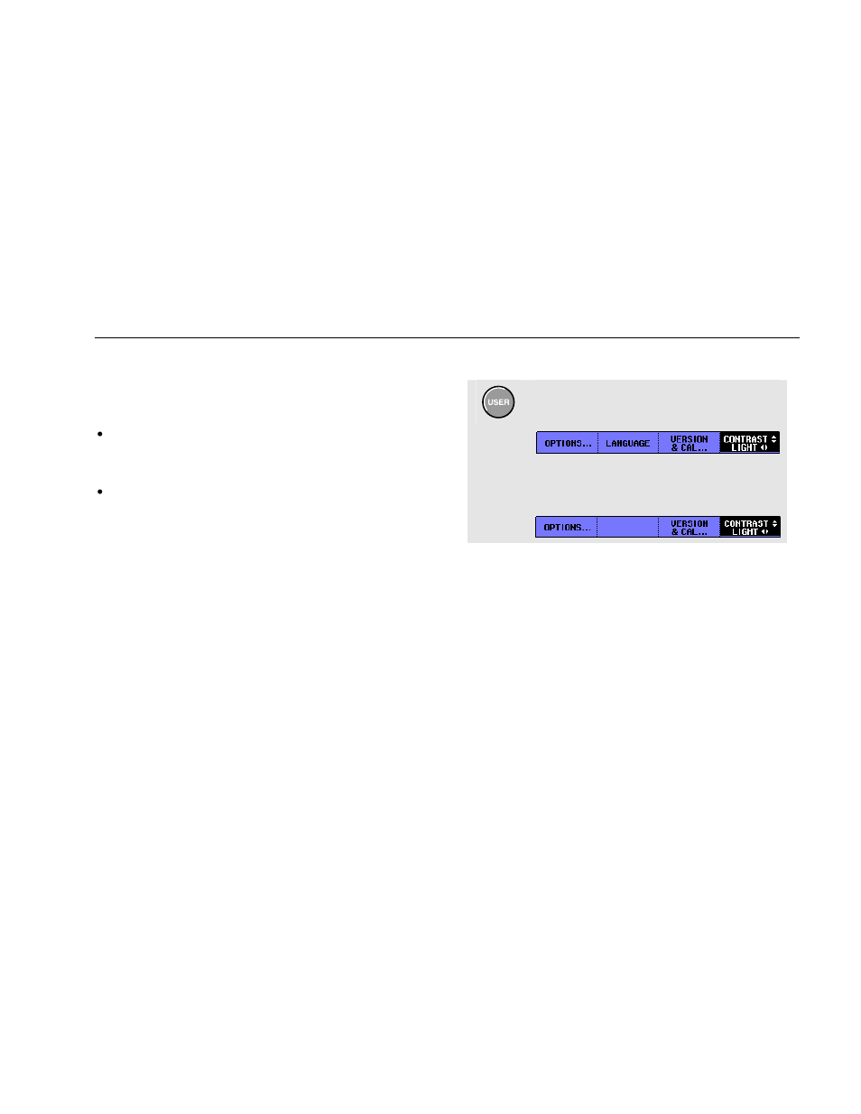 190b/c vs. 199xray user interface, User button bar | Fluke Biomedical 199XRAY User Manual | Page 7 / 22