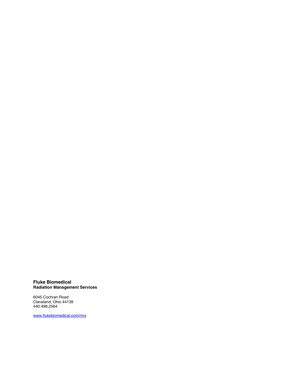 Fluke Biomedical 440RF User Manual | Page 38 / 38