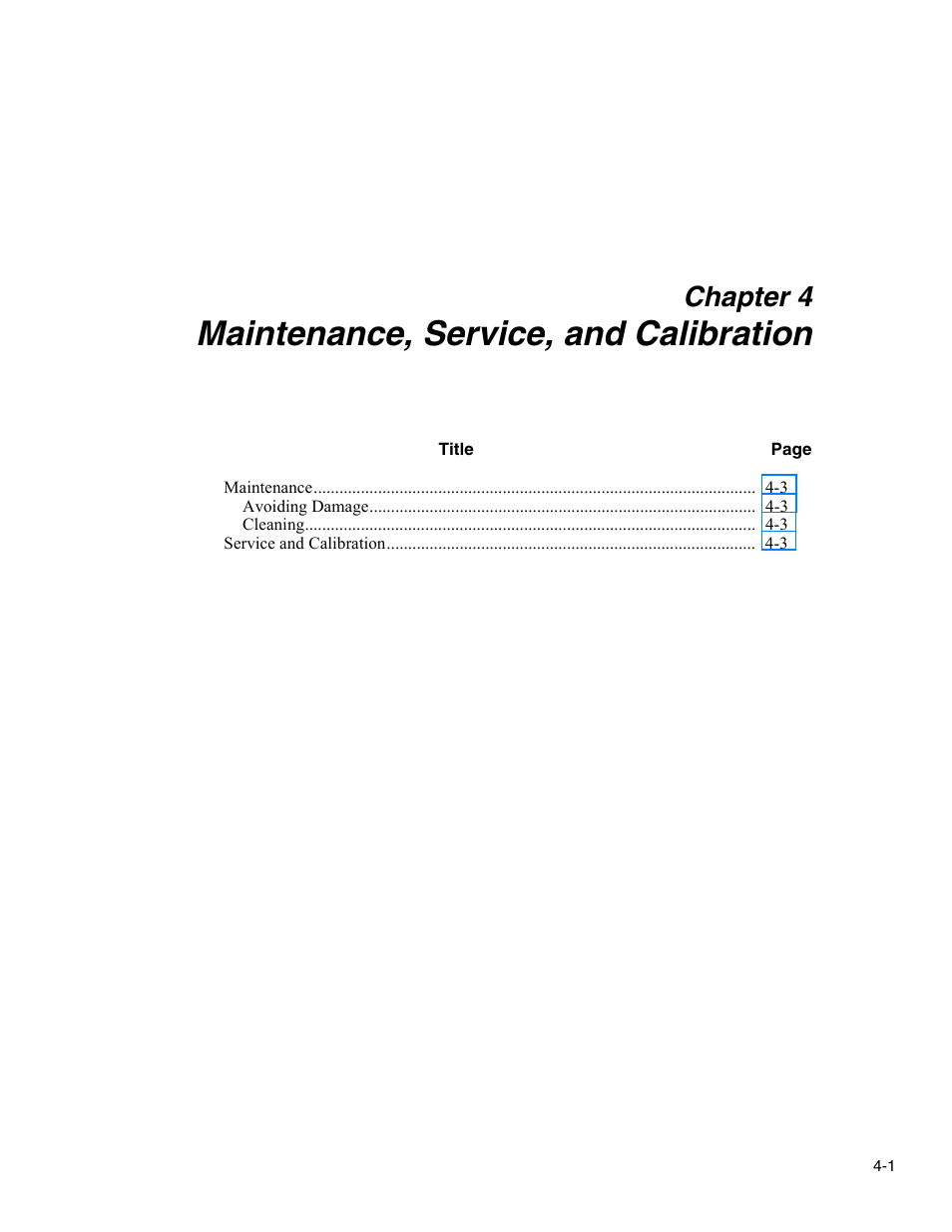 Maintenance, service, and calibration, Chapter 4 | Fluke Biomedical Cufflink User Manual | Page 131 / 150