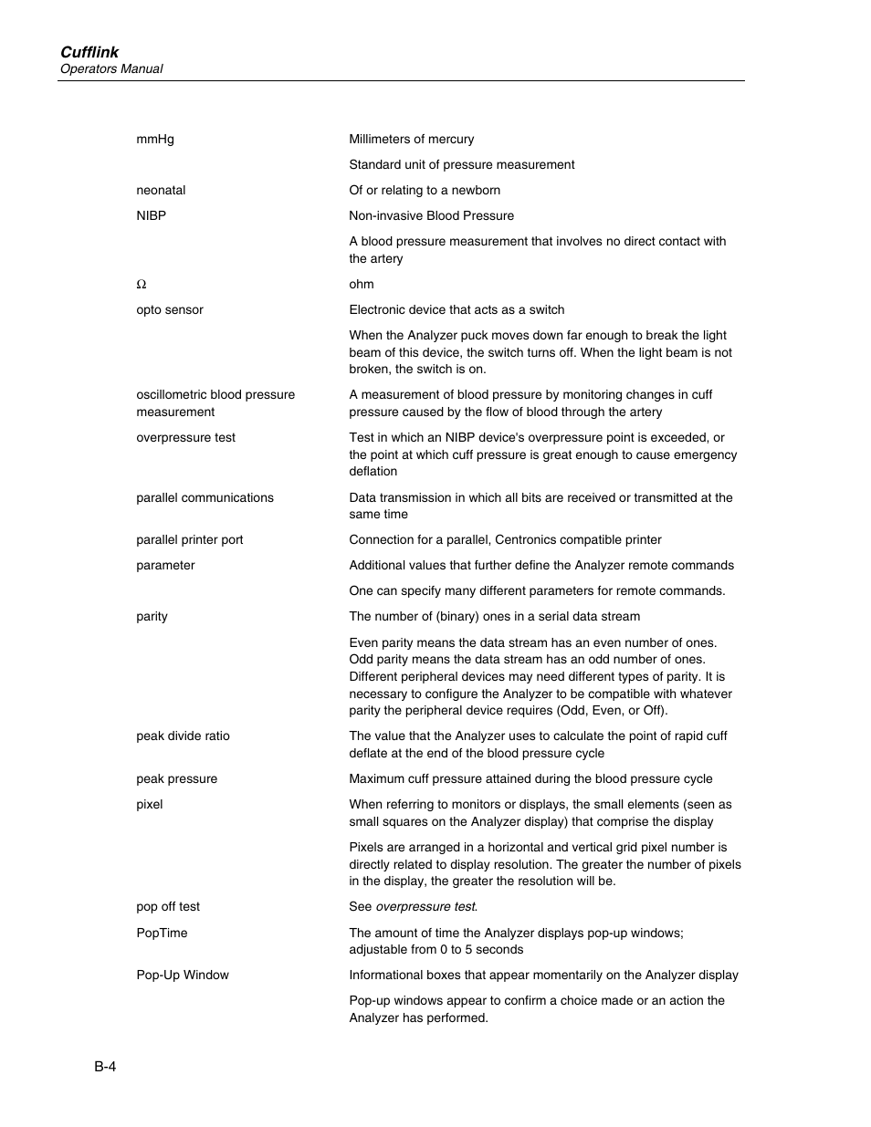 Fluke Biomedical Cufflink User Manual | Page 148 / 150