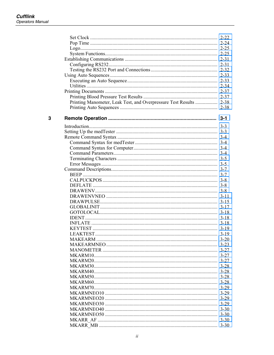 Fluke Biomedical Cufflink User Manual | Page 6 / 150