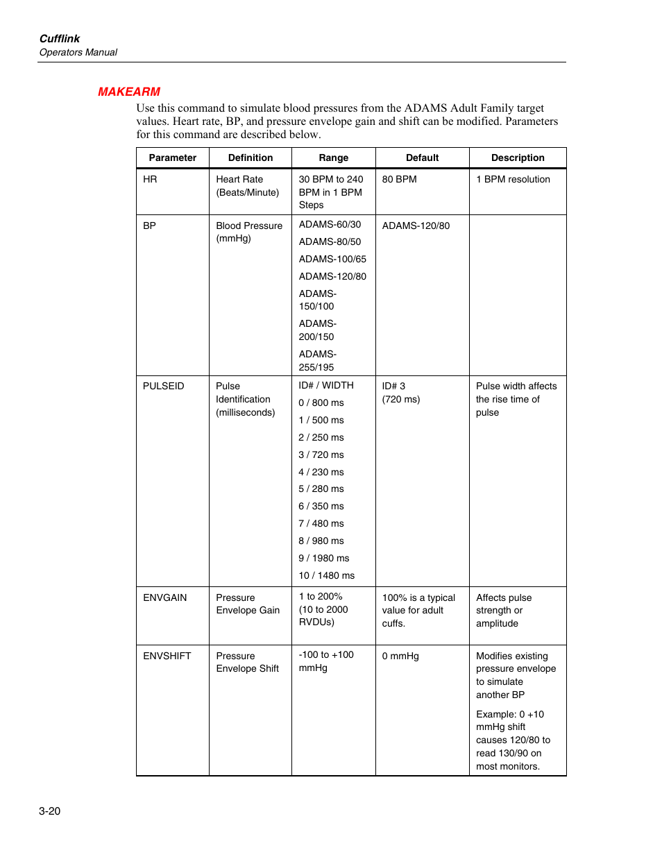 Makearm | Fluke Biomedical Cufflink User Manual | Page 94 / 150