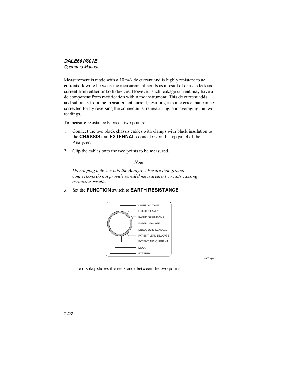 Fluke Biomedical DALE601 User Manual | Page 46 / 54