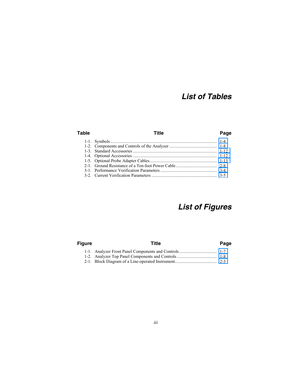 List of tables, List of figures | Fluke Biomedical DALE601 User Manual | Page 9 / 54