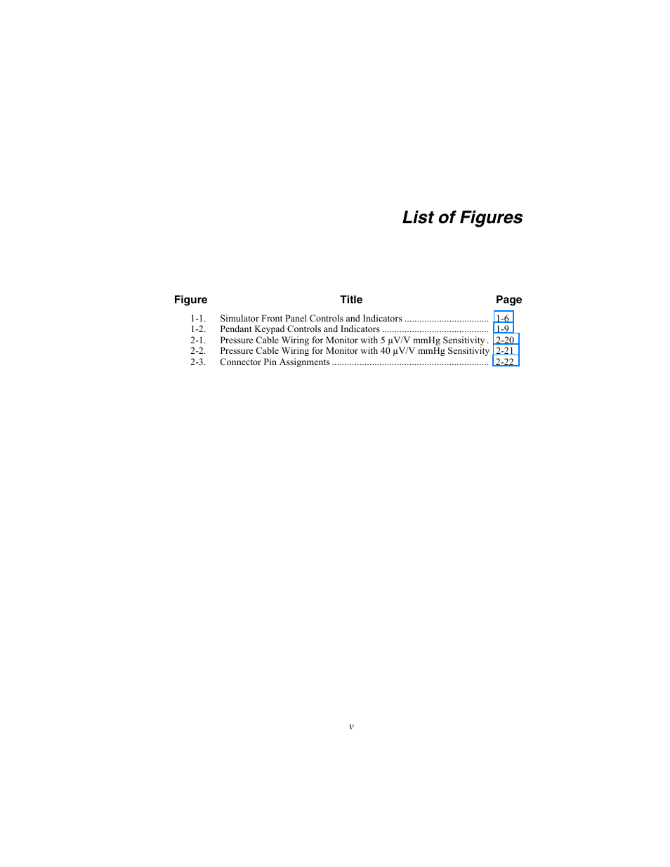 List of figures | Fluke Biomedical DataSim 6100 User Manual | Page 11 / 64