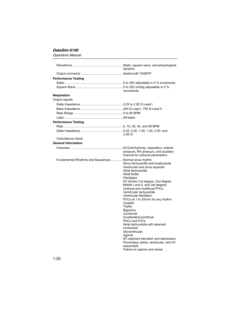 Fluke Biomedical DataSim 6100 User Manual | Page 32 / 64