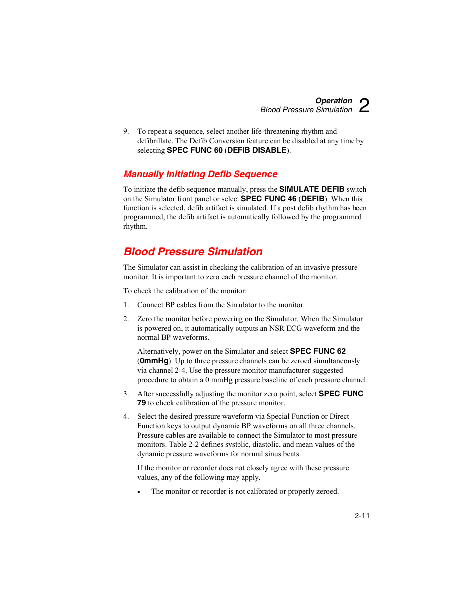 Blood pressure simulation | Fluke Biomedical DataSim 6100 User Manual | Page 47 / 64