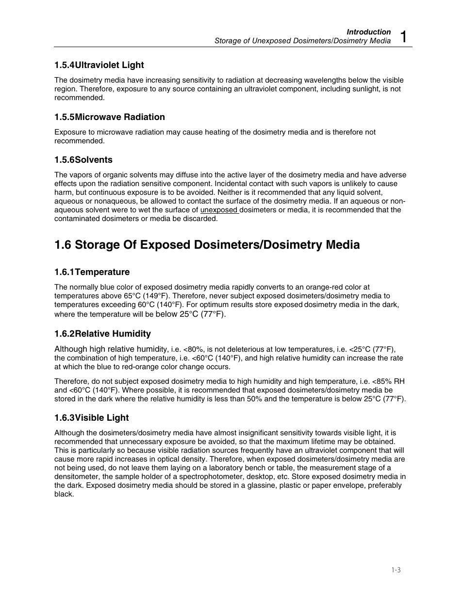 6 storage of exposed dosimeters/dosimetry media | Fluke Biomedical 37-040 User Manual | Page 7 / 18