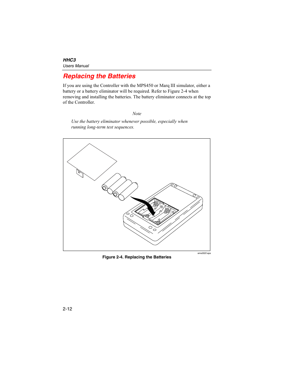 Replacing the batteries | Fluke Biomedical HHC3 User Manual | Page 26 / 106