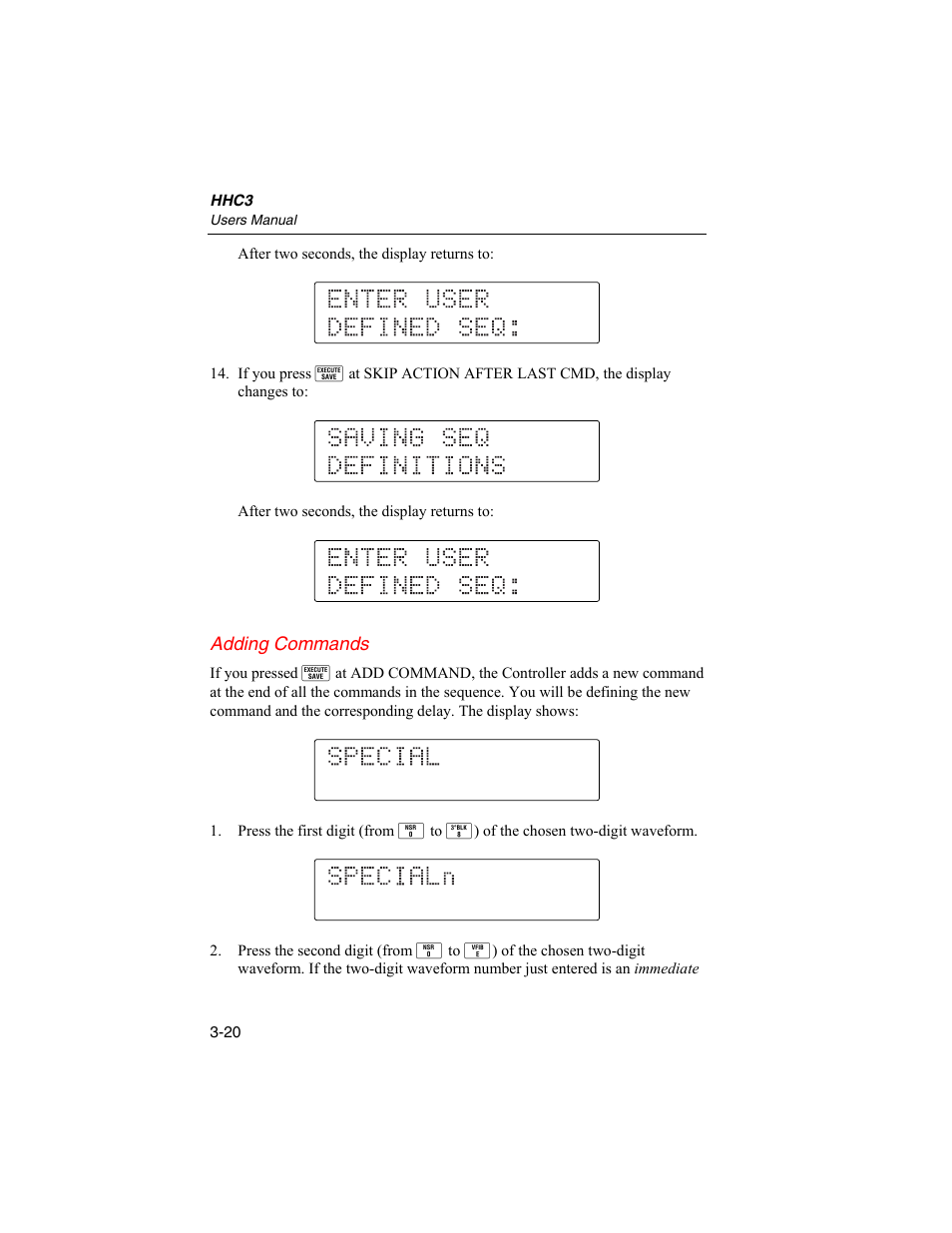 Adding commands | Fluke Biomedical HHC3 User Manual | Page 46 / 106