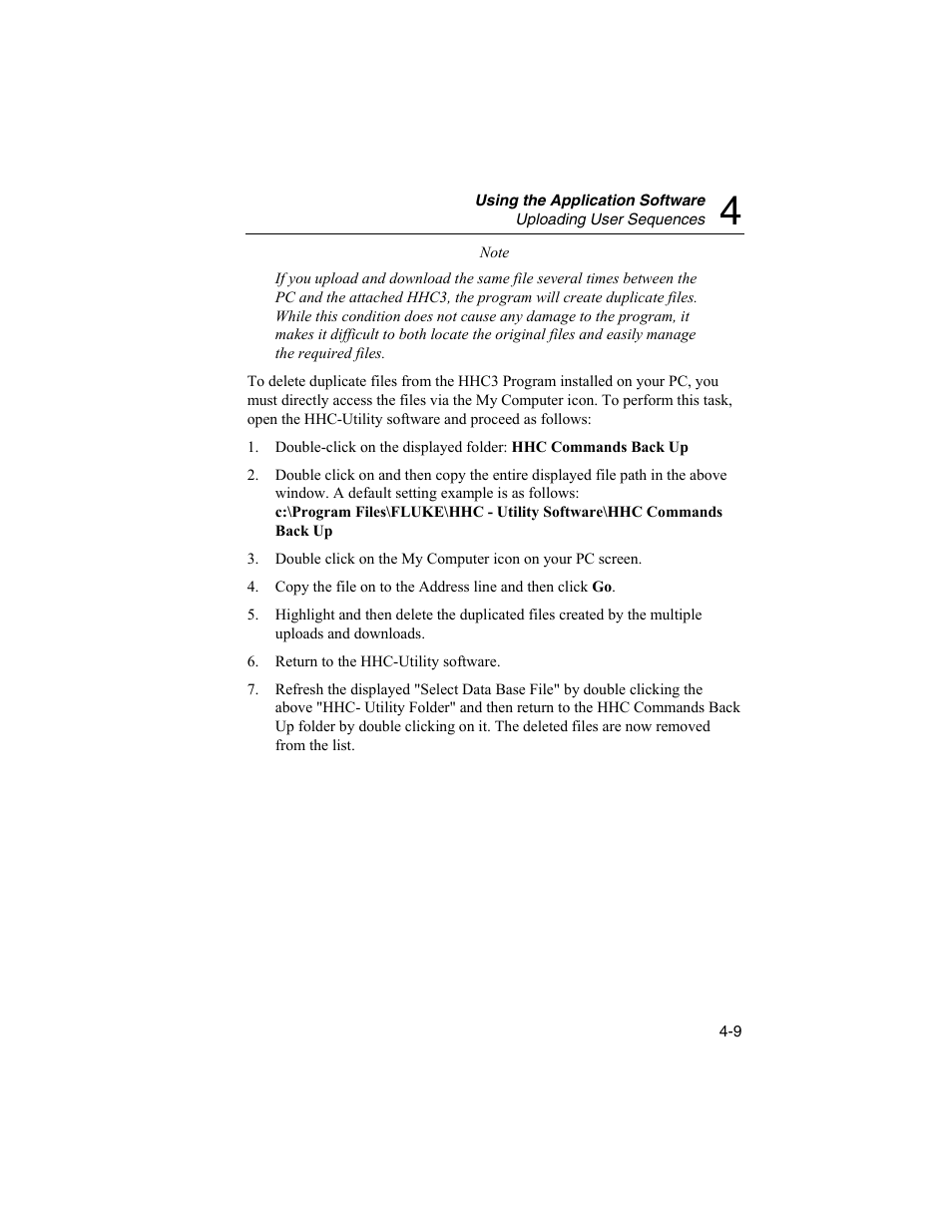 Fluke Biomedical HHC3 User Manual | Page 61 / 106