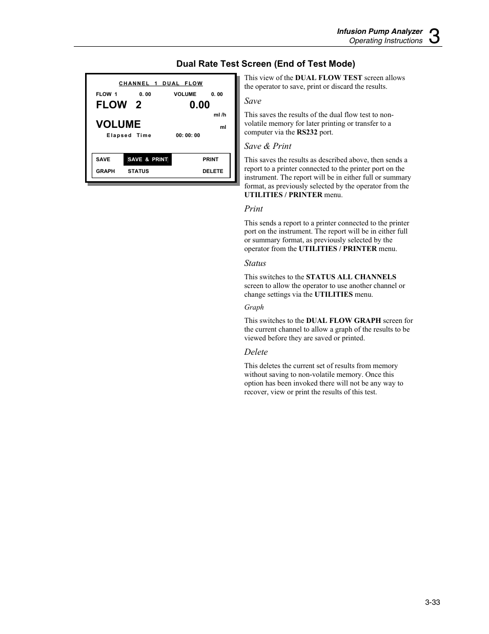 Flow 2, Volume | Fluke Biomedical IDA-4 Plus User Manual | Page 55 / 74