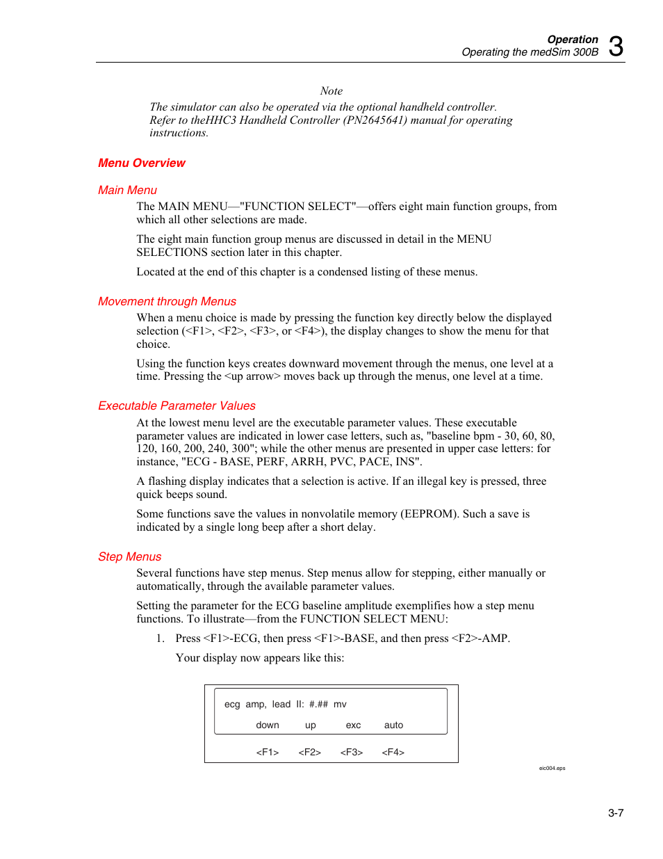 V pace, Sync/a pace, Bottom panel | Battery compartment, Roms and cal switch access, Operating the medsim 300b, Initialization | Fluke Biomedical medSim 300B User Manual | Page 35 / 158