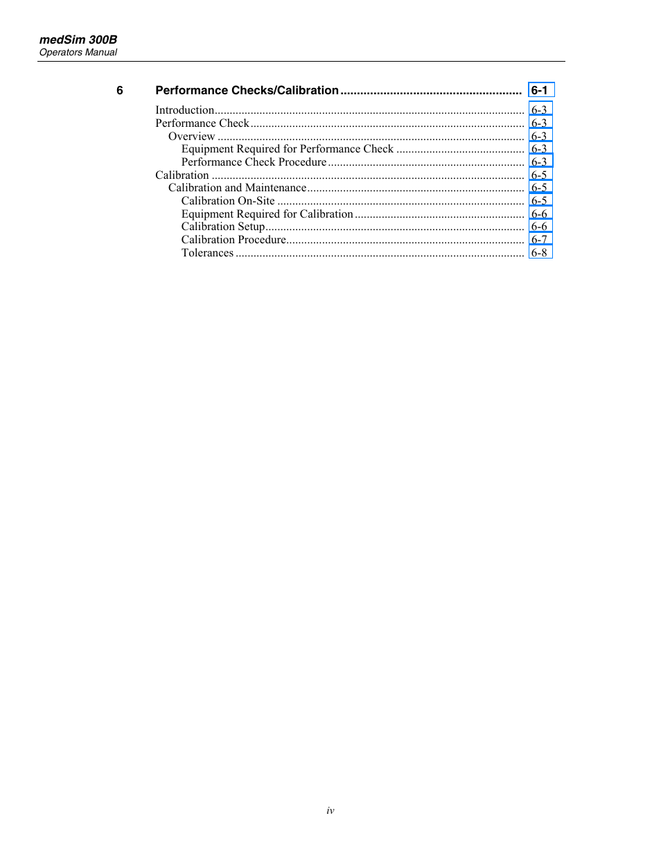 Fluke Biomedical medSim 300B User Manual | Page 8 / 158