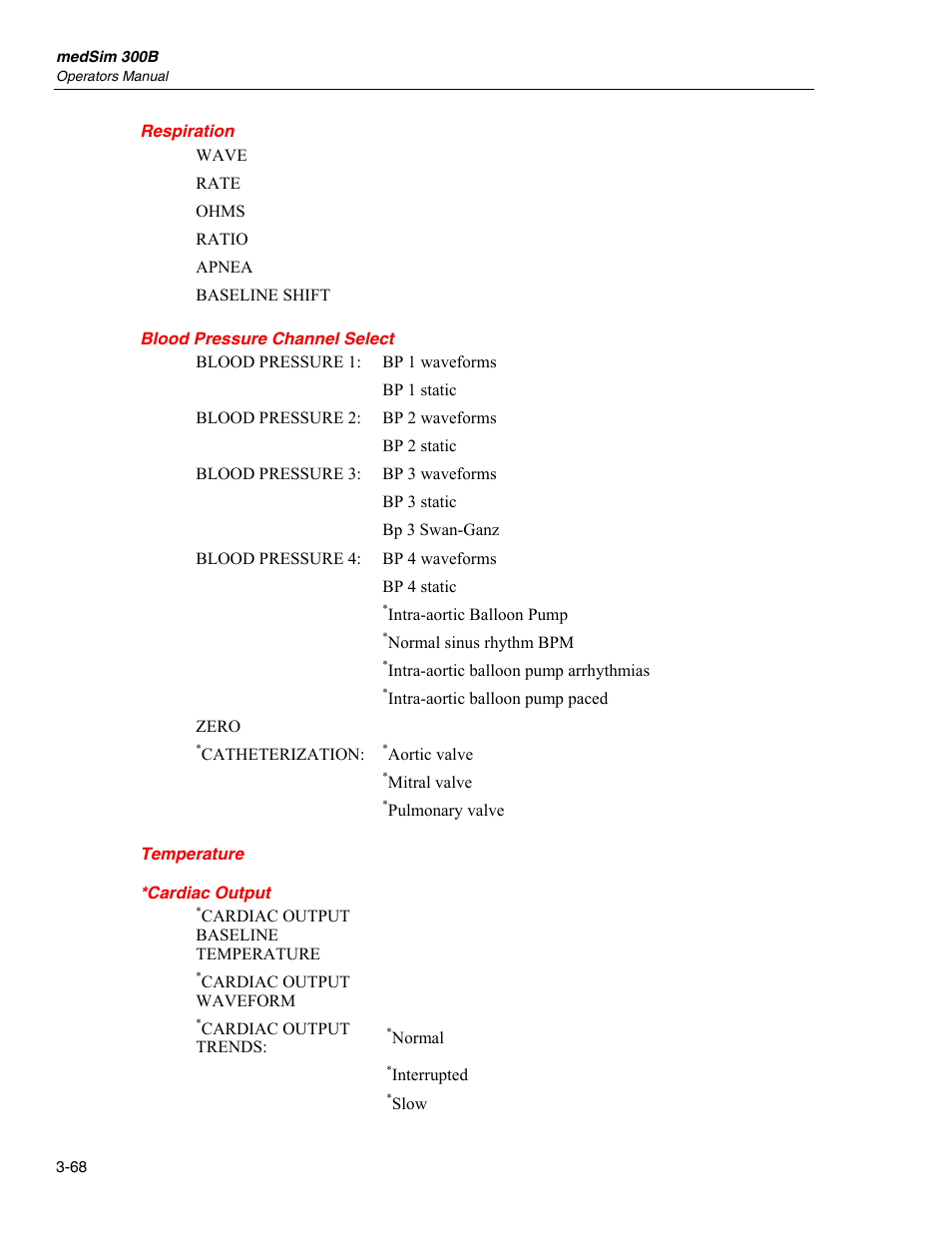Menu structure | Fluke Biomedical medSim 300B User Manual | Page 96 / 158