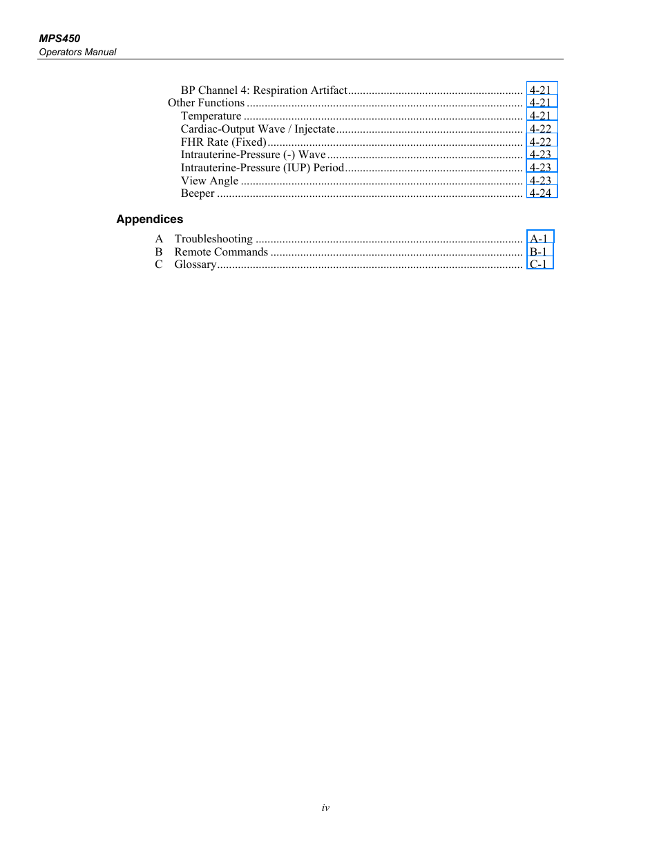 Fluke Biomedical MPS450 User Manual | Page 10 / 126