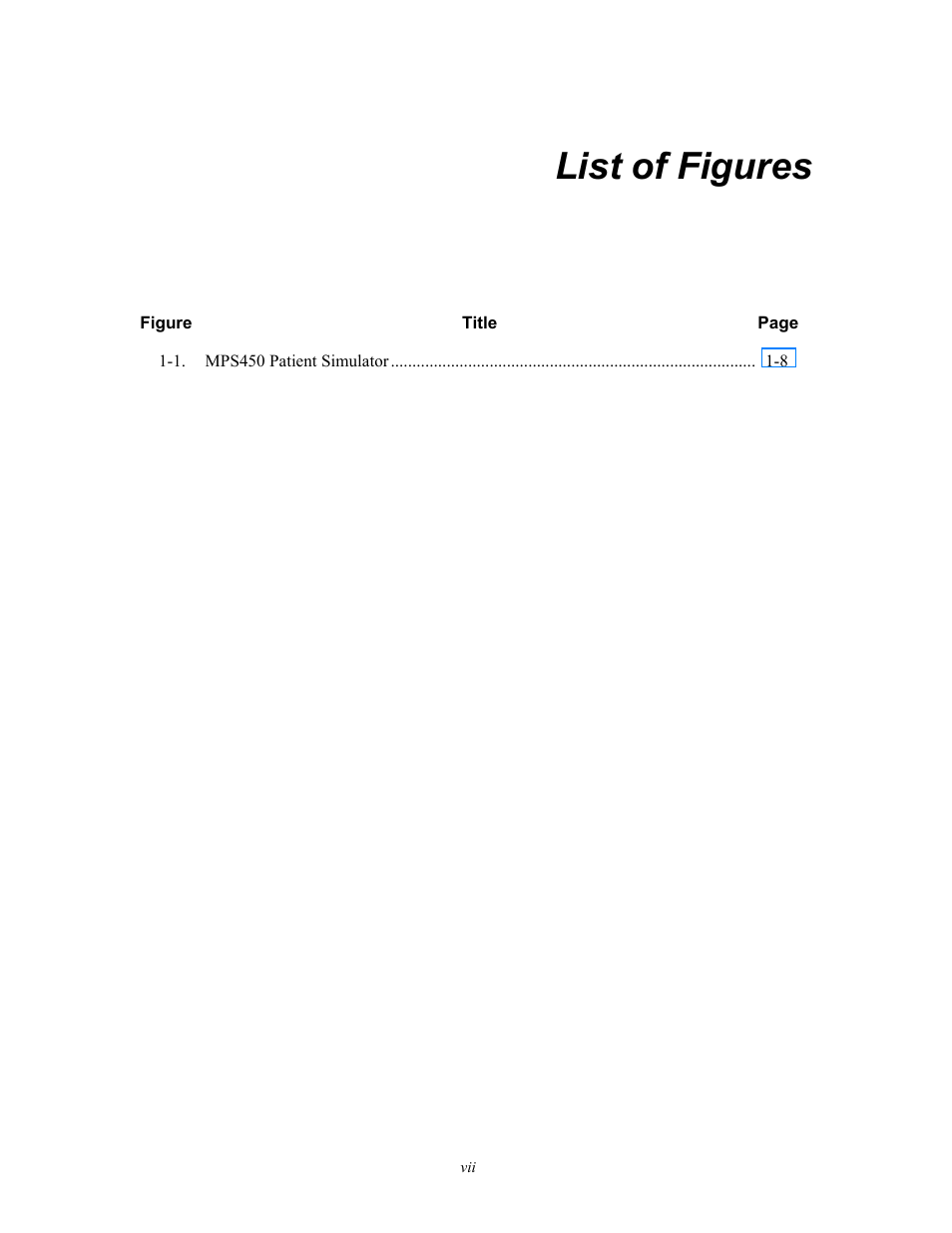 List of figures | Fluke Biomedical MPS450 User Manual | Page 13 / 126
