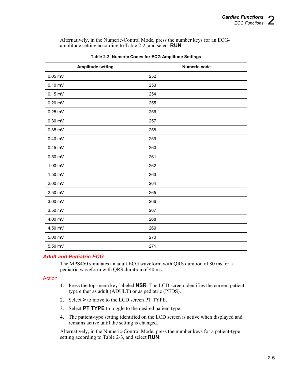 Adult and pediatric ecg | Fluke Biomedical MPS450 User Manual | Page 37 / 126