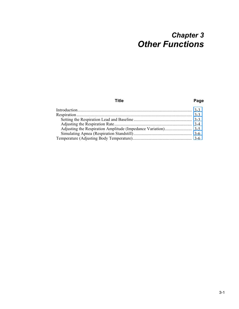 Other functions, Chapter 3 | Fluke Biomedical MPS450 User Manual | Page 75 / 126